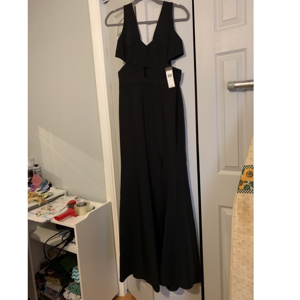 NWT black BCBG Maxazria cutout dress, size 6